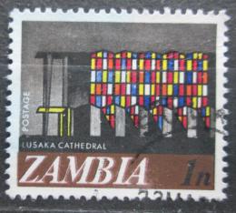 Potov znmka Zambia 1968 Okno katedrly v Lusace Mi# 39 - zvi obrzok