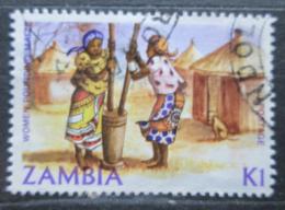 Poštová známka Zambia 1983 Domorodkynì Mi# 262