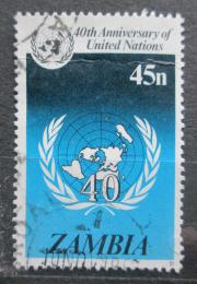 Poštová známka Zambia 1985 OSN, 40. výroèie Mi# 346