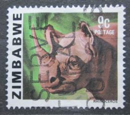 Poštová známka Zimbabwe 1980 Nosorožec Mi# 232