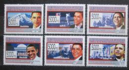 Poštové známky Guinea 2009 Prezident Barack Obama Mi# 6547-52 Kat 12€