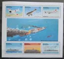 Poštové známky Dominika 1995 Bojová letadla Mi# 1996-2001 Kat 11€