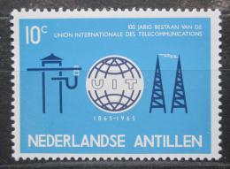 Poštová známka Holandské Antily 1965 ITU, 100. výroèie Mi# 148