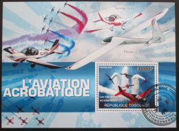 Poštová známka Togo 2010 Akrobatické létání Mi# Block 540 Kat 12€  - zväèši� obrázok