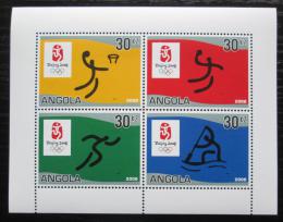 Poštové známky Angola 2007 LOH Peking Mi# 1787-90 Bogen Kat 10€