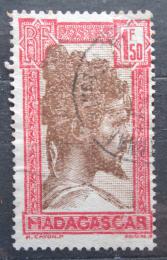 Poštová známka Madagaskar 1944 Domorodec Mi# 199