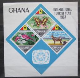 Poštové známky Ghana 1967 Fauna Mi# Block 29 Kat 30€