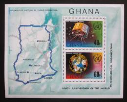 Poštové známky Ghana 1973 Meteorologie Mi# Block 51 A 