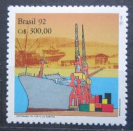 Poštová známka Brazílie 1992 Prístav Santos, 100. výroèie Mi# Mi# 2454