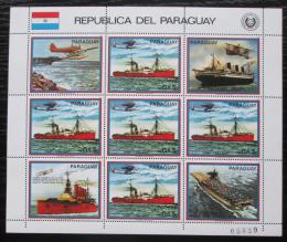 Poštové známky Paraguaj 1983 Lietadlové lode Mi# 3662 Bogen Kat 24€