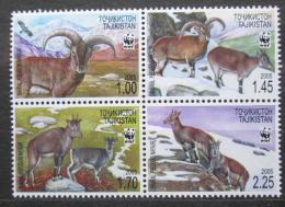 Poštové známky Tadžikistan 2005 Nahur modrý, WWF Mi# 392-95 7.50€
