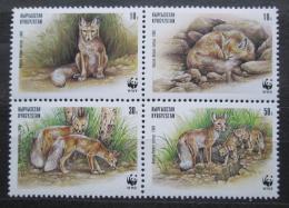 Poštové známky Kirgizsko 1999 Korsak, WWF Mi# 168-71 Kat 6€