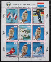 Poštové známky Paraguaj 1990 ZOH Albertville, lyžování Mi# 4475 Bogen Kat 20€