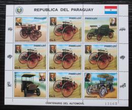 Poštové známky Paraguaj 1986 Stará autá Mi# 3971 Bogen Kat 20€