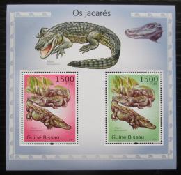 Poštové známky Guinea-Bissau 2010 Aligátor severoamerický Mi# Block 864 Kat 12€