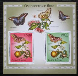 Poštové známky Guinea-Bissau 2010 Hmyz a flóra Mi# Block 874 Kat 12€