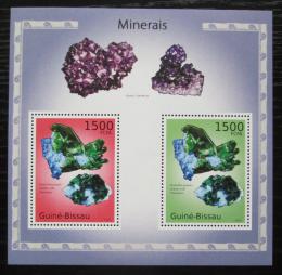 Poštové známky Guinea-Bissau 2010 Minerály Mi# Block 862 Kat 12€