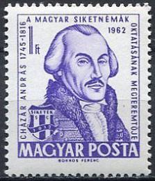 Poštová známka Maïarsko 1962 András Cházár Mi# 1855