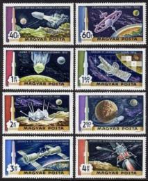 Poštové známky Maïarsko 1969 Let na Mìsíc Mi# 2547-54