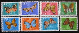 Poštové známky Maïarsko 1969 Motýle Mi# 2494-2501