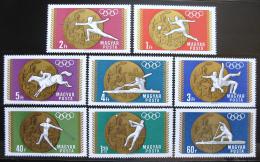 Poštové známky Maïarsko 1969 LOH Mexiko Mi# 2477-84