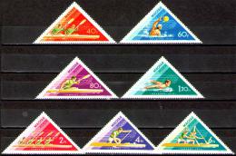 Poštové známky Maïarsko 1973 Vodní sporty Mi# 2919-25