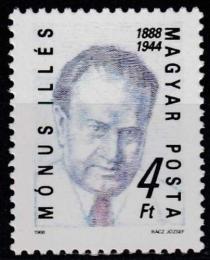 Poštová známka Maïarsko 1988 Illés Mónus, politik Mi# 3954