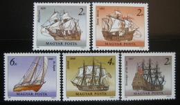 Poštové známky Maïarsko 1988 Plachetnice Mi# 3966-70
