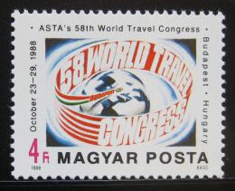 Poštová známka Maïarsko 1988 Kongres ASTA Mi# 3983