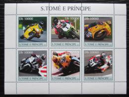 Poštové známky Svätý Tomáš 2003 Závodní motocykly Mi# 2253-58 Kat 11€