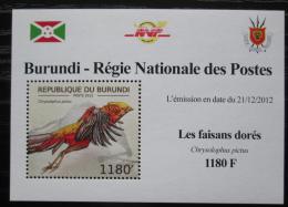 Potov znmka Burundi 2012 Baant zlat DELUXE Mi# 2793