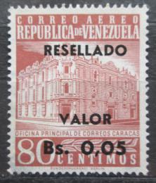 Poštová známka Venezuela 1965 Pošta v Caracasu pretlaè Mi# 1569