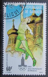 Poštová známka Džibutsko 1980 LOH Moskva, basketbal Mi# 273