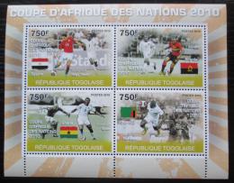 Poštové známky Togo 2010 Africký pohár ve futbale Mi# 3679-82 Kat 12€
