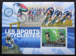 Poštová známka Togo 2010 Cyklistika Mi# Block 538 Kat 12€