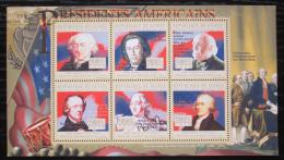 Poštové známky Guinea 2010 John Adams, 6. US prezident Mi# 7871-76 Kat 12€