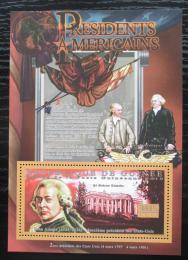 Poštová známka Guinea 2010 John Adams, 6. US prezident Mi# Block 1876 Kat 10€ 