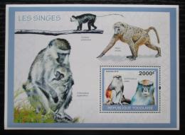 Poštová známka Togo 2010 Opice Mi# Block 508 Kat 8€