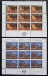 Poštové známky Juhoslávia 1977 Európa CEPT Mi# 1684-85 Bogen Kat 10€