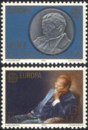 Potov znmky Juhoslvia 1980 Eurpa CEPT, osobnosti Mi# 1828-29