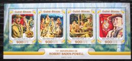 Poštové známky Guinea-Bissau 2016 Skauti, R. Baden-Powell Mi# 8514-17 Kat 13.50€