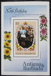 Poštová známka Antigua 1985 Krá¾ovna Matka Alžbeta Mi# Block 96