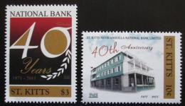 Poštové známky Svätý Krištof 2011 Národní banka, 40. výroèie Mi# 1211-12