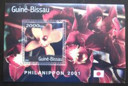 Potov znmka Guinea-Bissau 2001 Orchideje Mi# Block 328 Kat 8.50