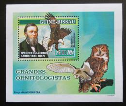 Potovn znmka Guinea-Bissau 2007 Spencer F. Baird, ornitolog Mi# 3474 Block - zvi obrzok