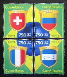 Poštové známky Guinea-Bissau 2014 MS ve futbale, skupina E Mi# 7202-05 Kat 12€