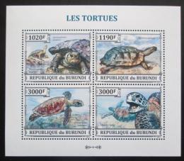 Poštové známky Burundi 2013 Korytnaèky Mi# 3278-81 Kat 9.90€
