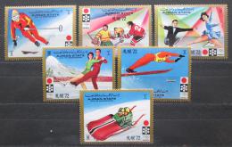 Poštové známky Adžmán 1971 ZOH Sapporo Mi# 1230-35