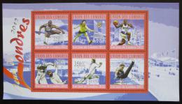 Poštové známky Komory 2010 LOH Londýn Mi# 2908-13 Kat 10€