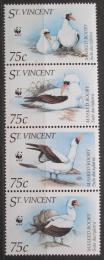 Poštové známky Svätý Vincent 1995 Terej maskový, WWF Mi# 3073-76